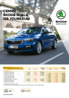 Skoda Scala 125 Youbileum - cennik 2021 